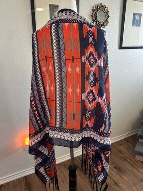 Aztec Tribal Fringe Scarf/Wrap ✨❤️✨